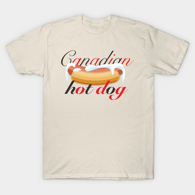 8ts Canadian Hot Dog T-Shirt by kewlwolf8ts